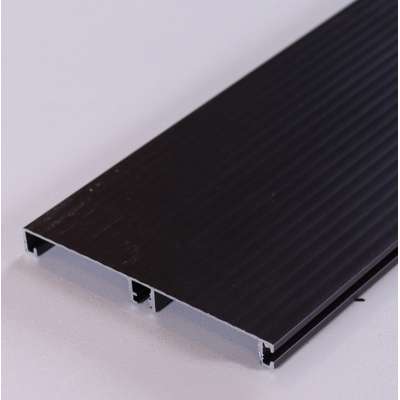 Aluminium skirting board for kitchen cabinet